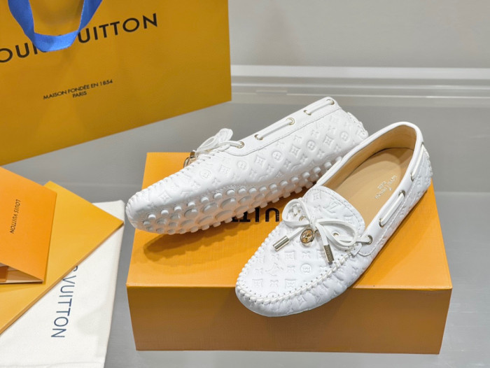 Louis Vuitton Business Casual Leather Loafers Shoes #nigo96551