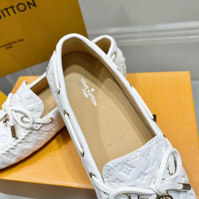 Louis Vuitton Business Casual Leather Loafers Shoes #nigo96551