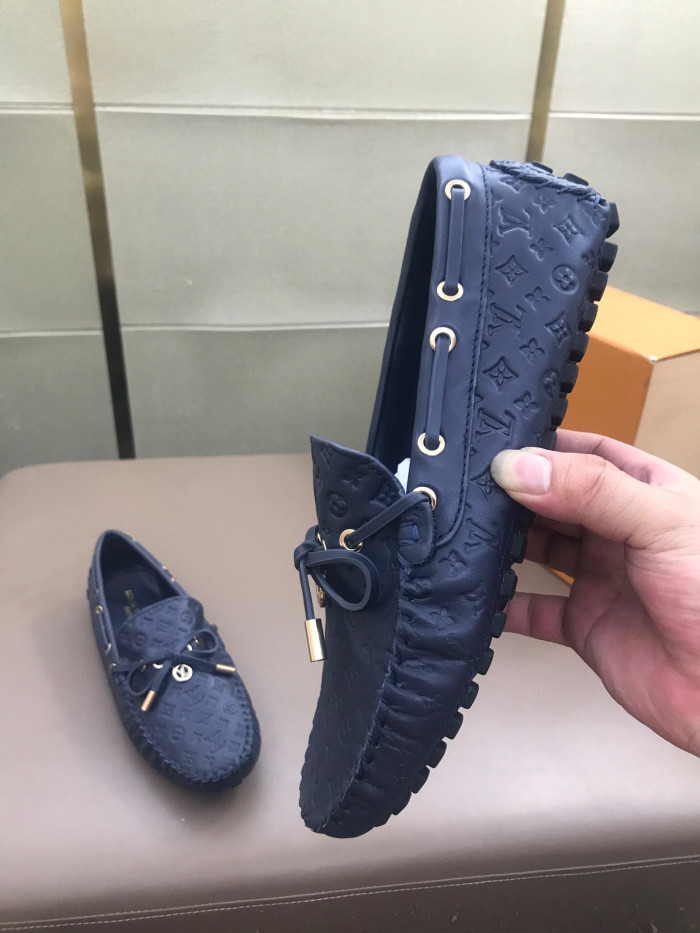 Louis Vuitton Business Casual Leather Loafers Shoes #nigo96551