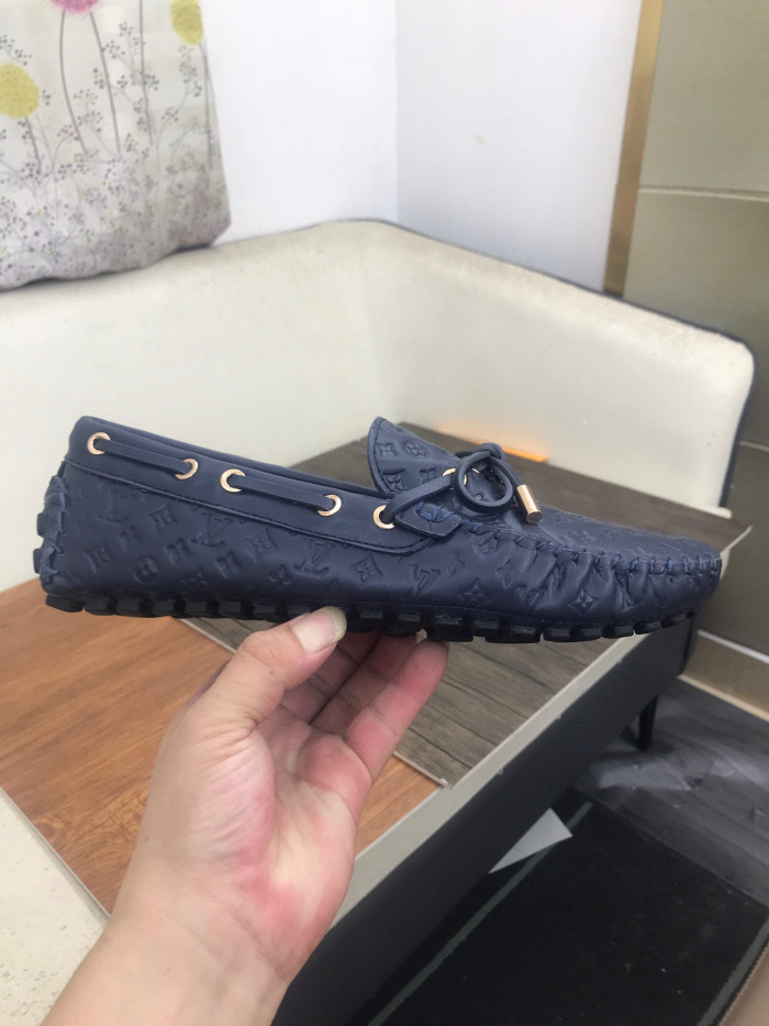 Louis Vuitton Business Casual Leather Loafers Shoes #nigo96551