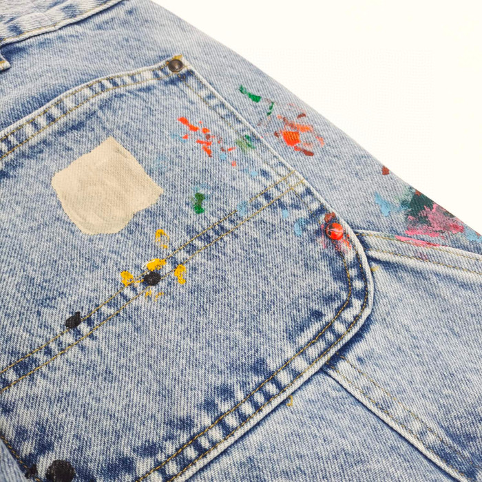 Gallery Dept Vintage Blue Spliced Jeans Pants #nigo96557