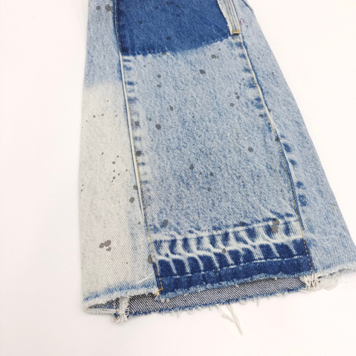 Gallery Dept Vintage Blue Spliced Jeans Pants #nigo96557