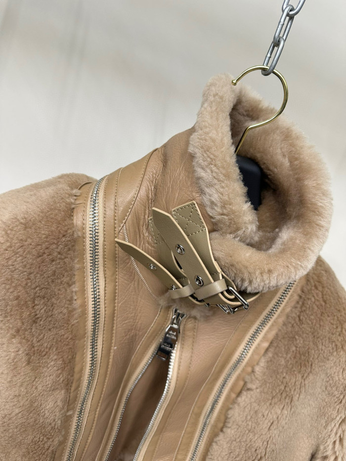Louis Vuitton Removable Fur Leather Jacket Ngvp #nigo5666
