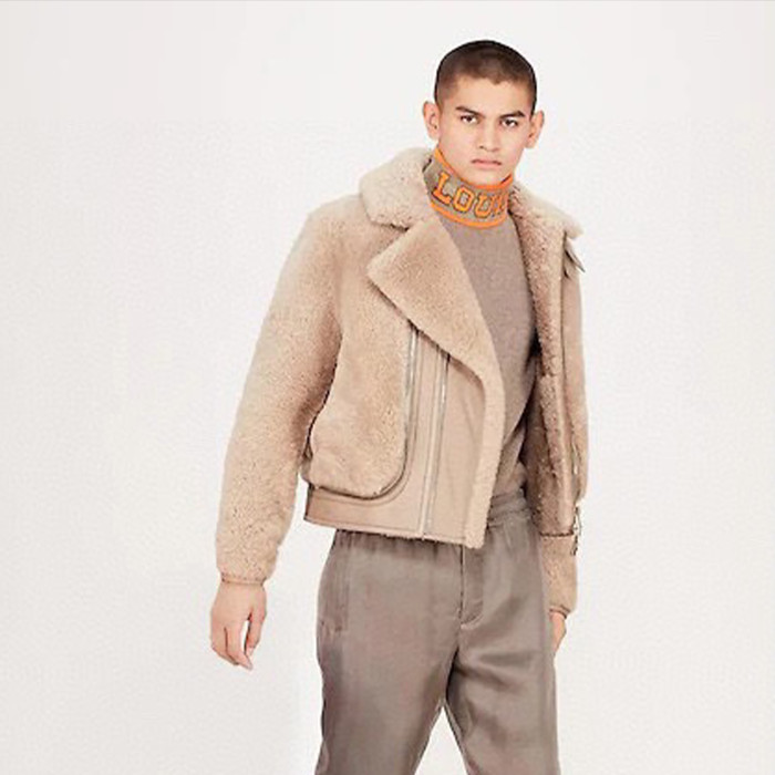 Louis Vuitton Removable Fur Leather Jacket Ngvp #nigo5666