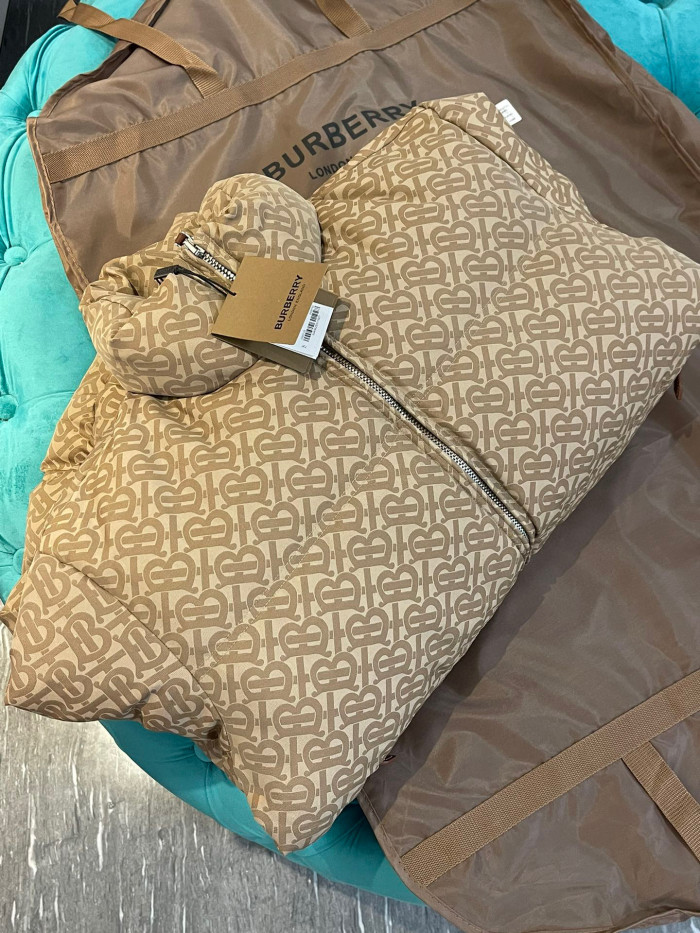 Burberry Full Printed Old Flower Puffer Down Jacket #nigo96543