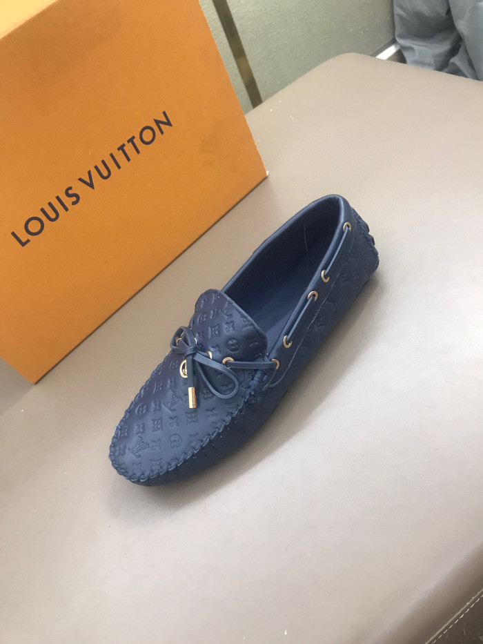 Louis Vuitton Business Casual Leather Loafers Shoes #nigo96551