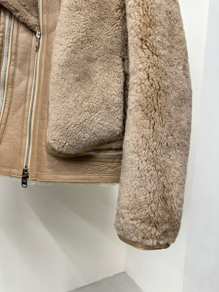 Louis Vuitton Removable Fur Leather Jacket Ngvp #nigo5666