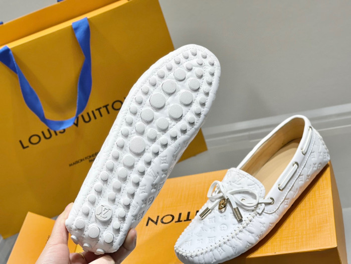 Louis Vuitton Business Casual Leather Loafers Shoes #nigo96551