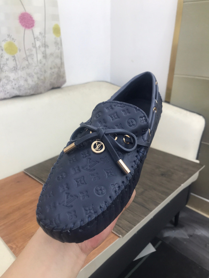 Louis Vuitton Business Casual Leather Loafers Shoes #nigo96551