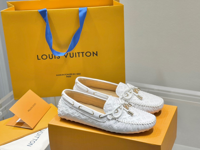 Louis Vuitton Business Casual Leather Loafers Shoes #nigo96551