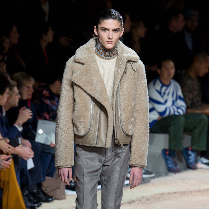 Louis Vuitton Removable Fur Leather Jacket Ngvp #nigo5666