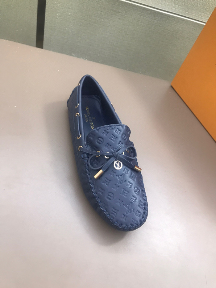 Louis Vuitton Business Casual Leather Loafers Shoes #nigo96551