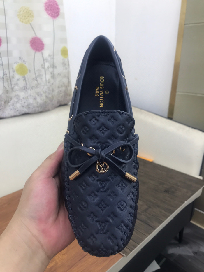 Louis Vuitton Business Casual Leather Loafers Shoes #nigo96551