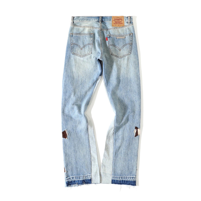 Chrome Hearts Light Blue Graffiti Jeans Pants #nigo96564