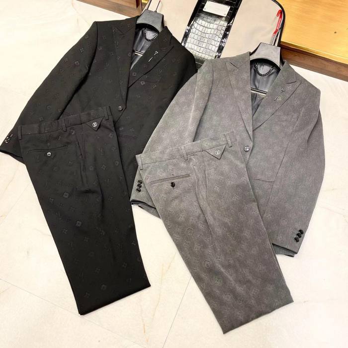 Louis Vuitton Men's Suit Jacket Long Pants Professional Dress Set #nigo6468