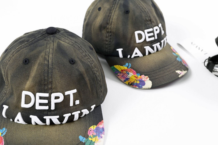 Lanvin Green Graffiti Denim Duck Hat Cap #nigo96561