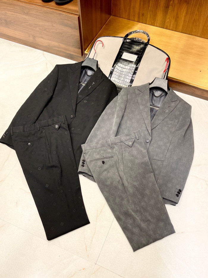 Louis Vuitton Men's Suit Jacket Long Pants Professional Dress Set #nigo6468