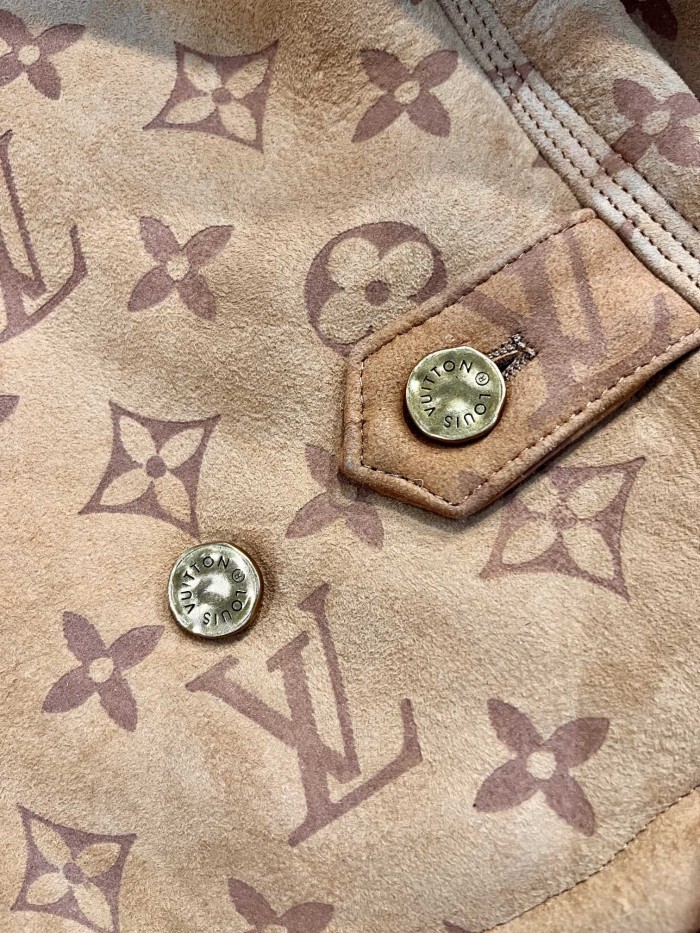 Louis Vuitton Shearling Tunic Leather Jacket Coat #nigo6461