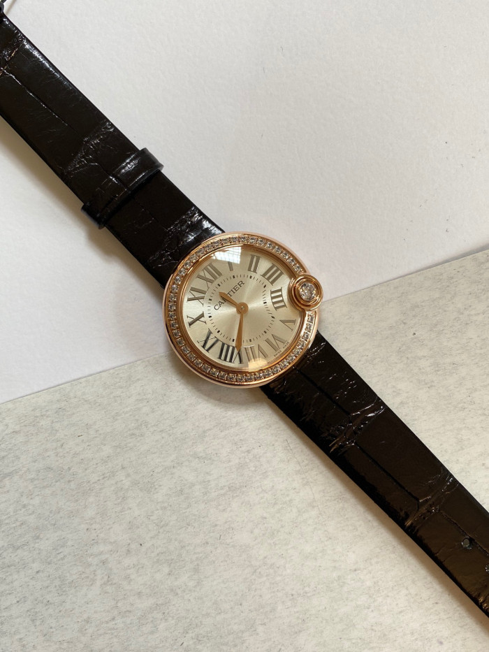 Cartier Black Strap Decorative Watch #nigo21921
