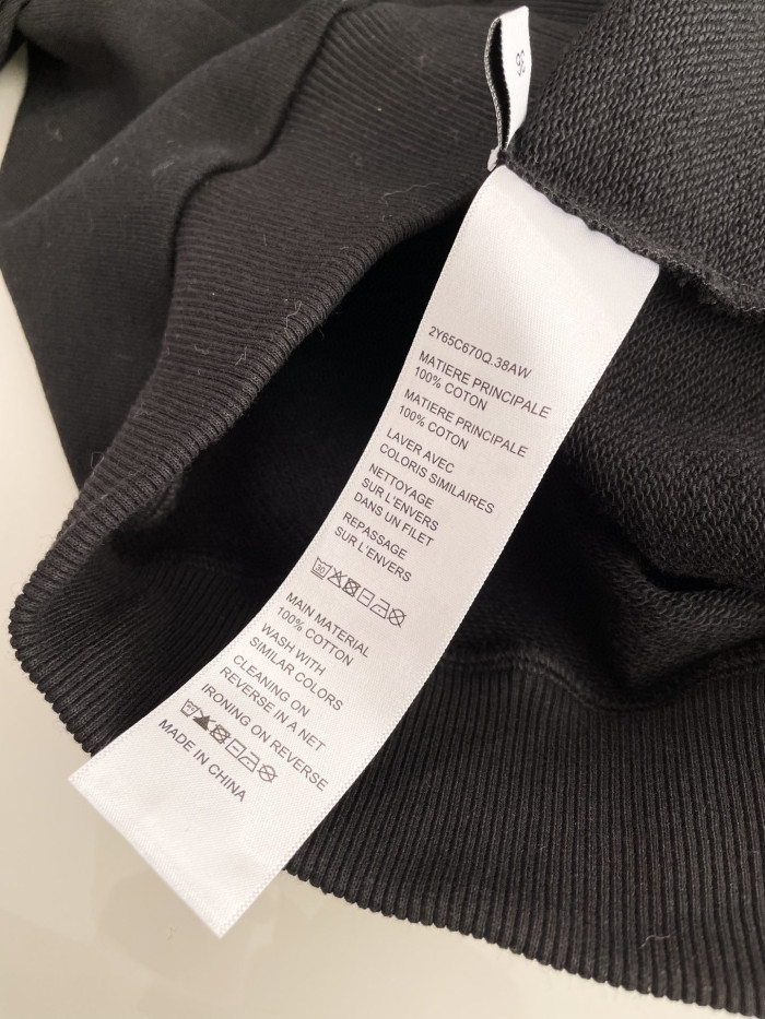 Celine  WILTERN Black Printed Hooded Sweater #nigo21896