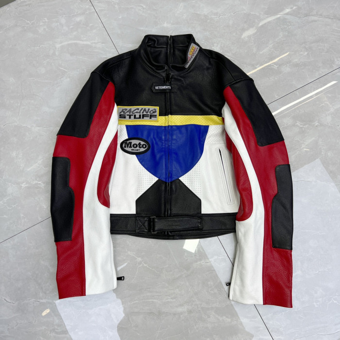 Vetements Motorcycle Zipper Leather Jacket #nigo21918