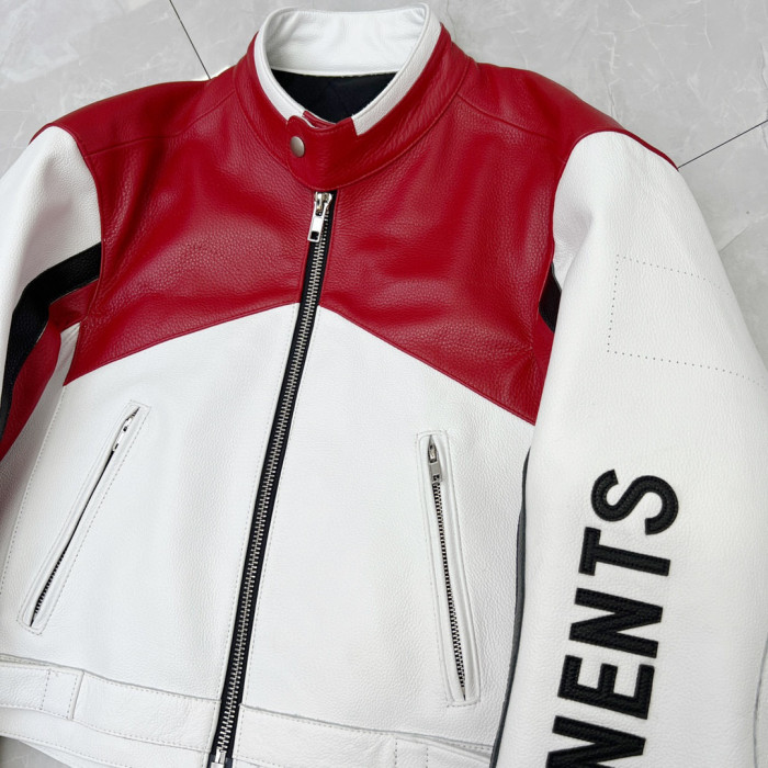 Vetements Black Short Sleeved Leather Jacket #nigo21919