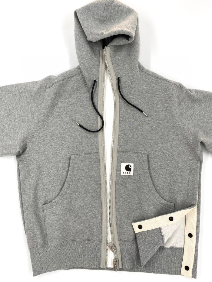 Sacai X CARHARTT Wip Hooded Long Sleeve Zipper Coat Jacket #nigo21914
