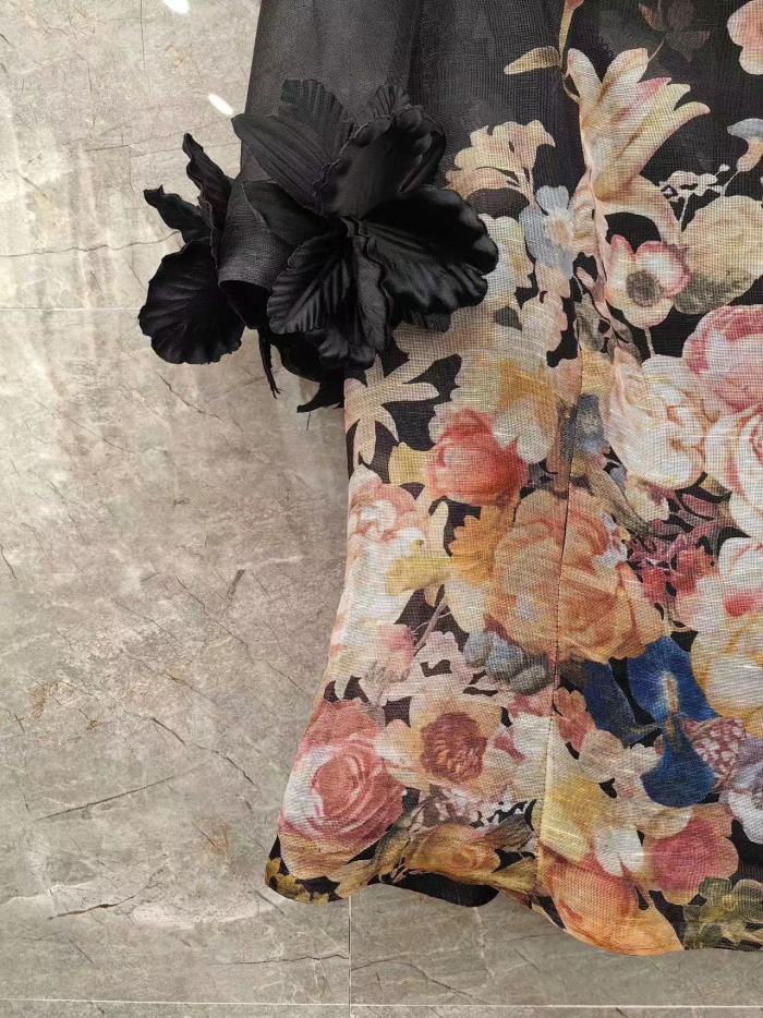 Zimmermann Lace Standing Collar Top Half Length Skirt Set #nigo21928
