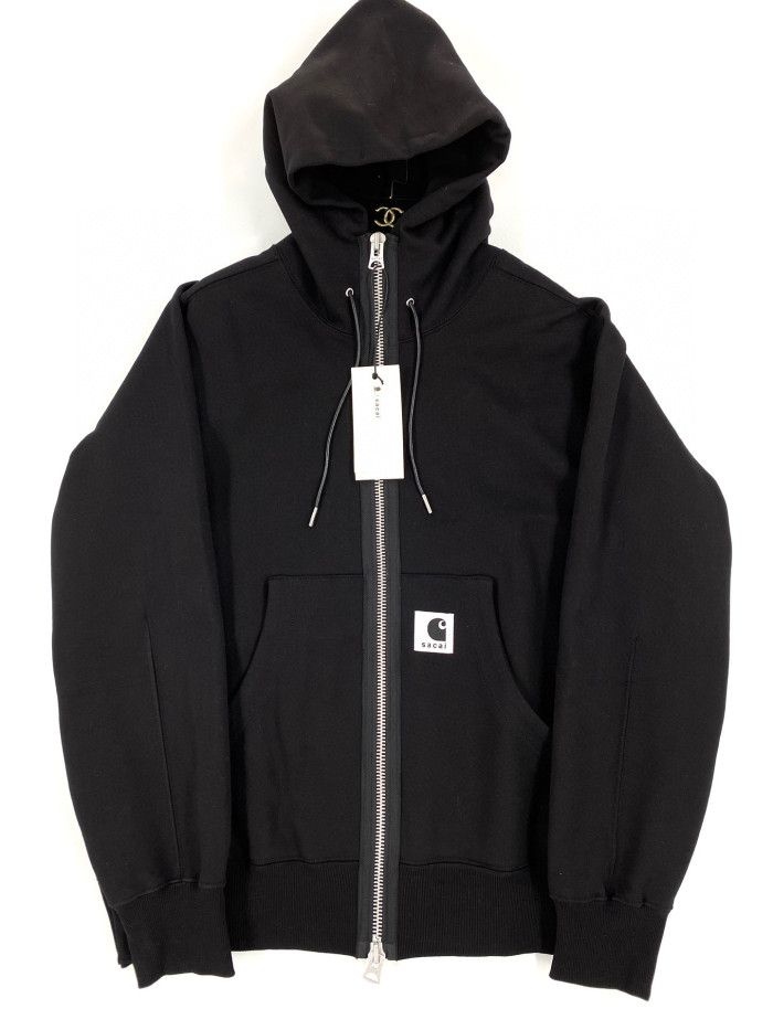 Sacai X CARHARTT Wip Hooded Long Sleeve Zipper Coat Jacket #nigo21914