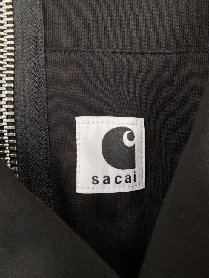 Sacai X CARHARTT Wip Hooded Long Sleeve Zipper Coat Jacket #nigo21914