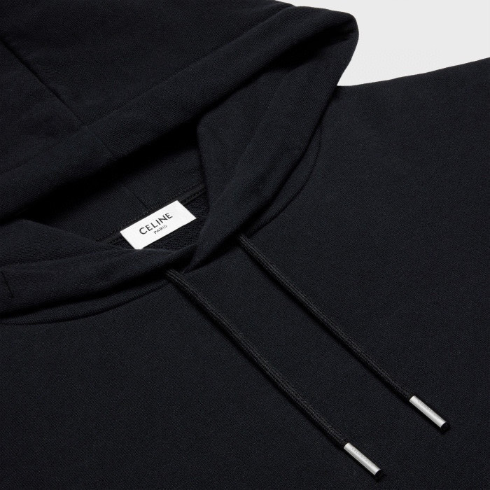 Celine  WILTERN Black Printed Hooded Sweater #nigo21896