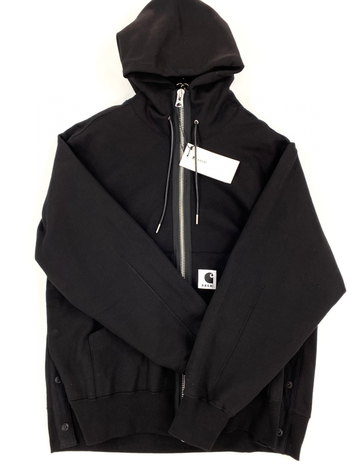 Sacai X CARHARTT Wip Hooded Long Sleeve Zipper Coat Jacket #nigo21914