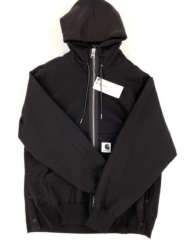 Sacai X CARHARTT Wip Hooded Long Sleeve Zipper Coat Jacket #nigo21914