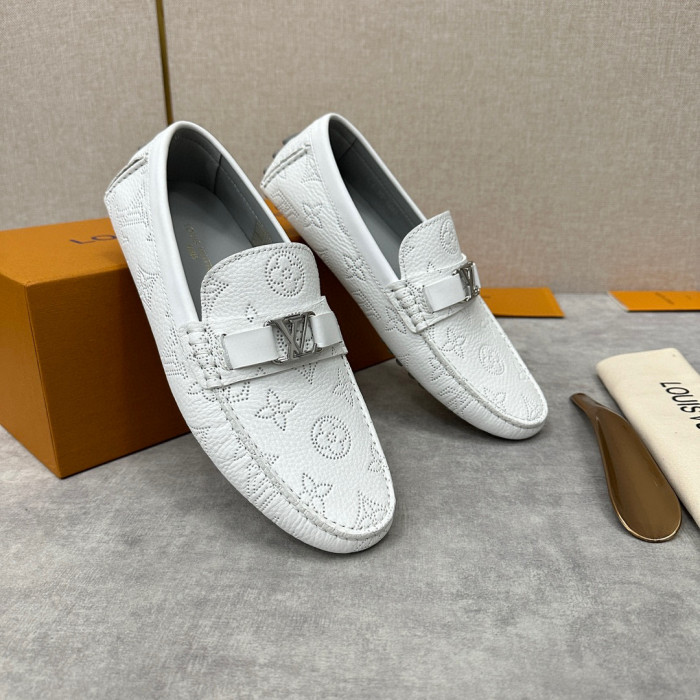 Louis Vuitton Leather Flat Bottomed Fashionable Leather Shoes #nigo21934