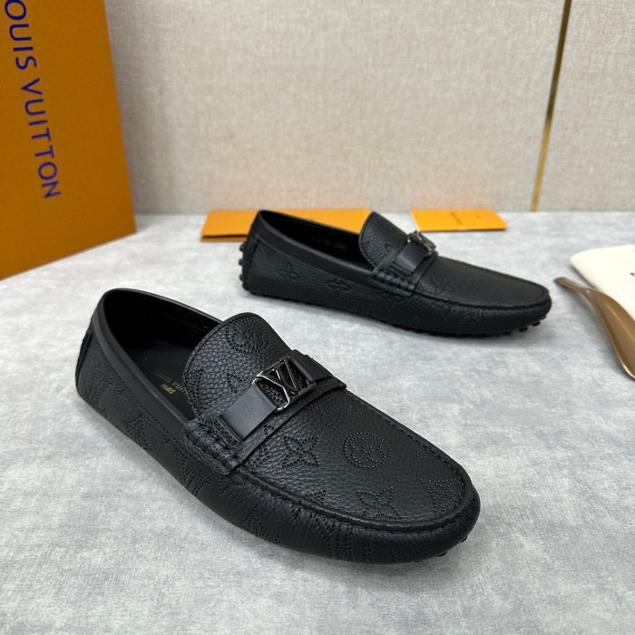 Louis Vuitton Leather Flat Bottomed Fashionable Leather Shoes #nigo21934