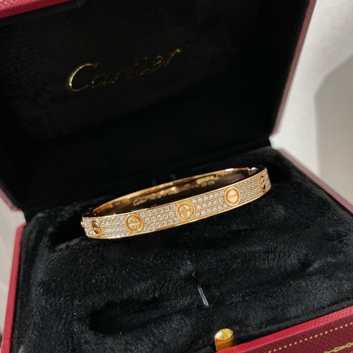 Cartier Encircling Screw Logo Bracelet Plated 18K Gold Accessories Jewelry #nigo82316