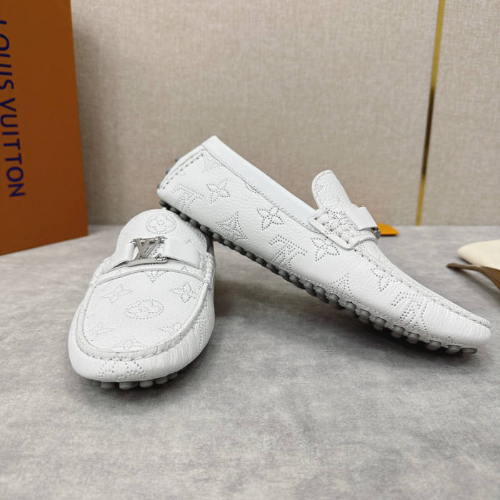 Louis Vuitton Leather Flat Bottomed Fashionable Leather Shoes #nigo21934