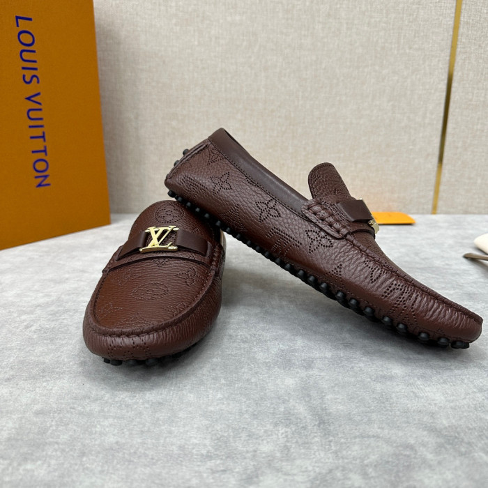 Louis Vuitton Leather Flat Bottomed Fashionable Leather Shoes #nigo21934