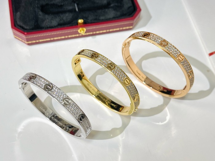 Cartier Encircling Screw Logo Bracelet Plated 18K Gold Accessories Jewelry #nigo82316