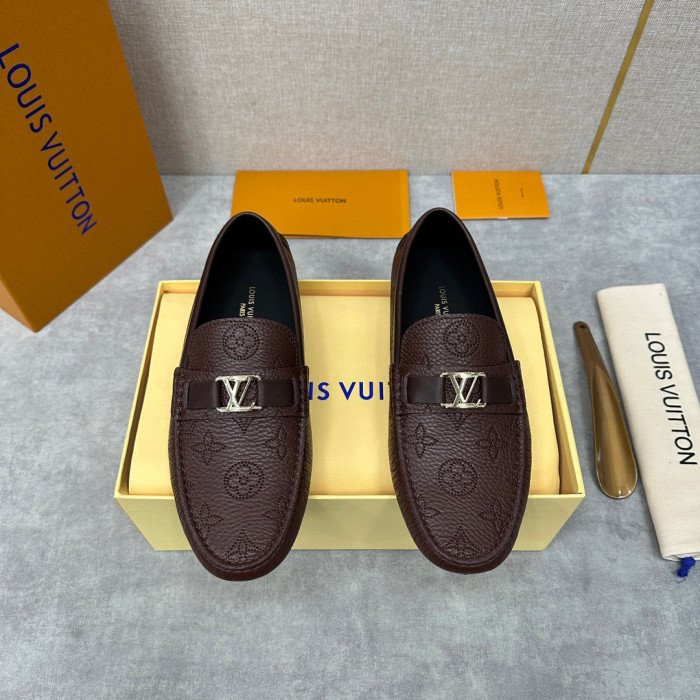 Louis Vuitton Leather Flat Bottomed Fashionable Leather Shoes #nigo21934