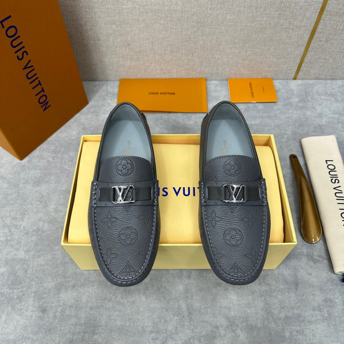 Louis Vuitton Leather Flat Bottomed Fashionable Leather Shoes #nigo21934