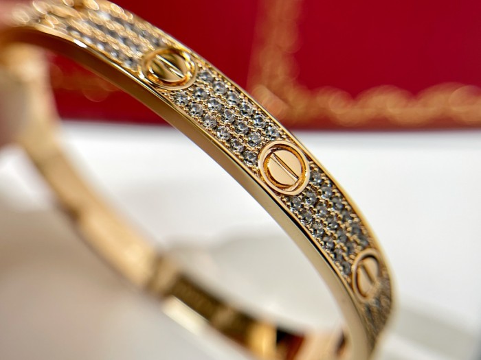 Cartier Encircling Screw Logo Bracelet Plated 18K Gold Accessories Jewelry #nigo82316