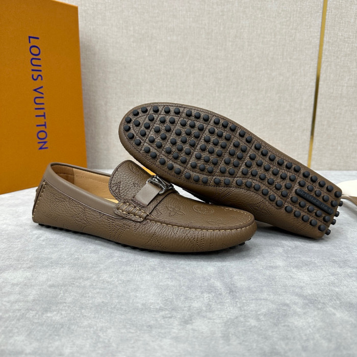 Louis Vuitton Leather Flat Bottomed Fashionable Leather Shoes #nigo21934