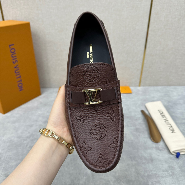 Louis Vuitton Leather Flat Bottomed Fashionable Leather Shoes #nigo21934