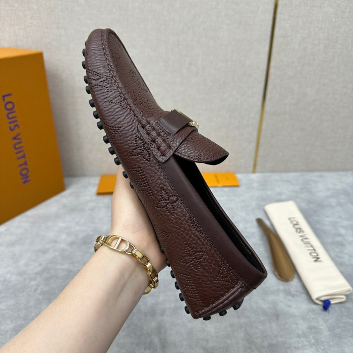 Louis Vuitton Leather Flat Bottomed Fashionable Leather Shoes #nigo21934
