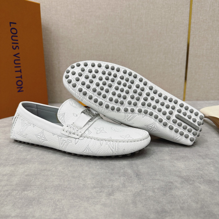 Louis Vuitton Leather Flat Bottomed Fashionable Leather Shoes #nigo21934