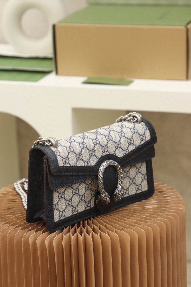 Gucci Dionysus Leather Panel Canvas Printed Chain Bag #nigo21943