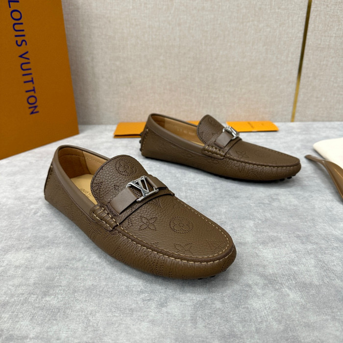 Louis Vuitton Leather Flat Bottomed Fashionable Leather Shoes #nigo21934