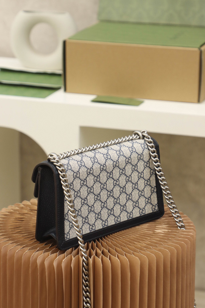 Gucci Dionysus Leather Panel Canvas Printed Chain Bag #nigo21943