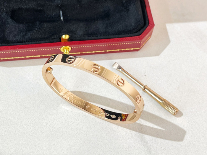 Cartier Encircling Screw Logo Bracelet Plated 18K Gold Accessories Jewelry #nigo82316